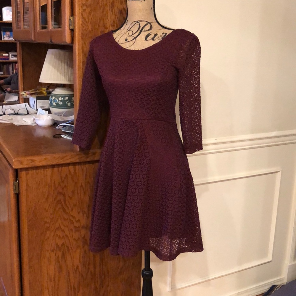 Lush Burgundy dress